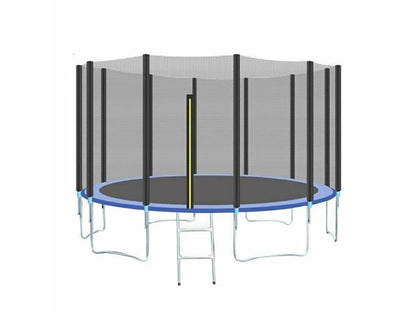Indoor And Outdoor Trampoline With Protective Net, Safety Pad, and Protection Guard - HomeFitPlay