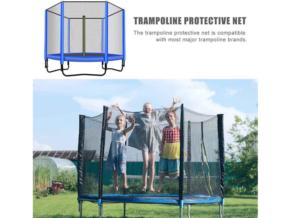 Trampoline with Enclosure, Pull T-Hook, Include All Accessories