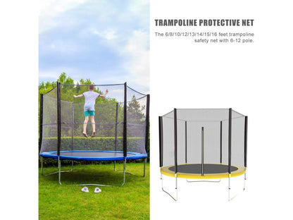 Trampoline with Enclosure, Pull T-Hook, Include All Accessories
