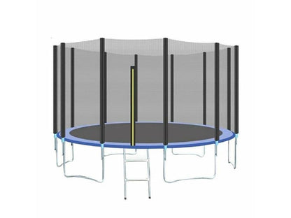 Trampoline with Enclosure, Pull T-Hook, Include All Accessories - HomeFitPlay
