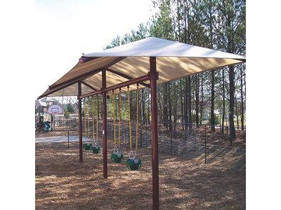 Single Post Swing Frame 4-Bay w/Shade | RSW5816G