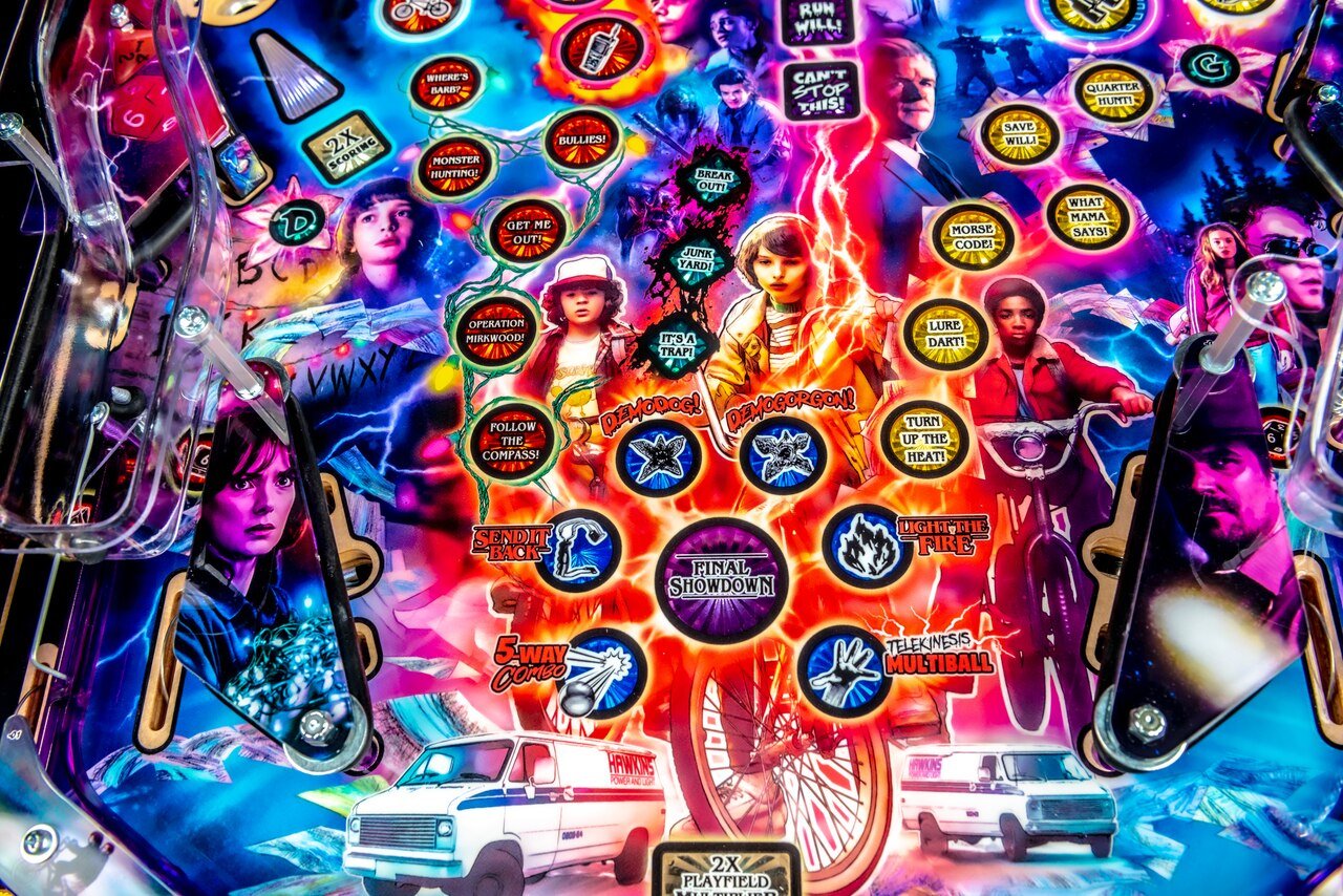 Stranger Things Pinball Machine Premium By Stern Pinball - LittleWonders